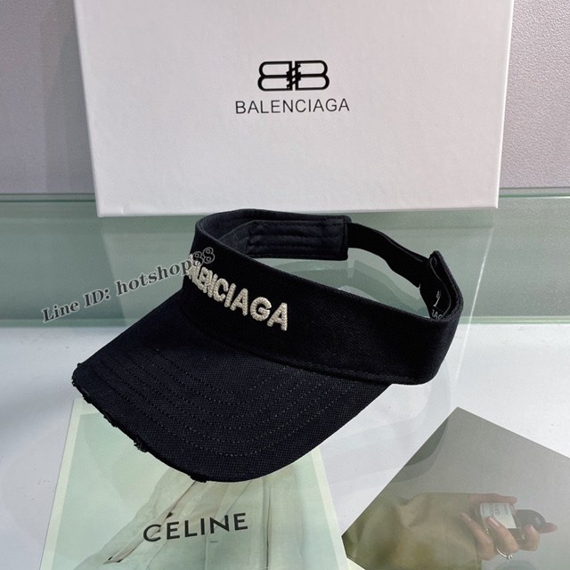 Balenciaga專櫃新款夏季空頂帽 巴黎世家跑步遮陽防曬空頂帽 mmyj3198